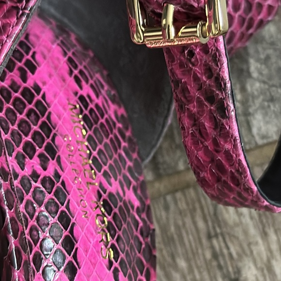 Michael Kors Luxury Collection Python Embossed Leather Sandal - Picture 9 of 11